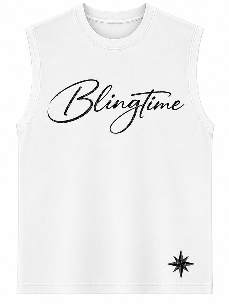 sleevless blingtime shirt