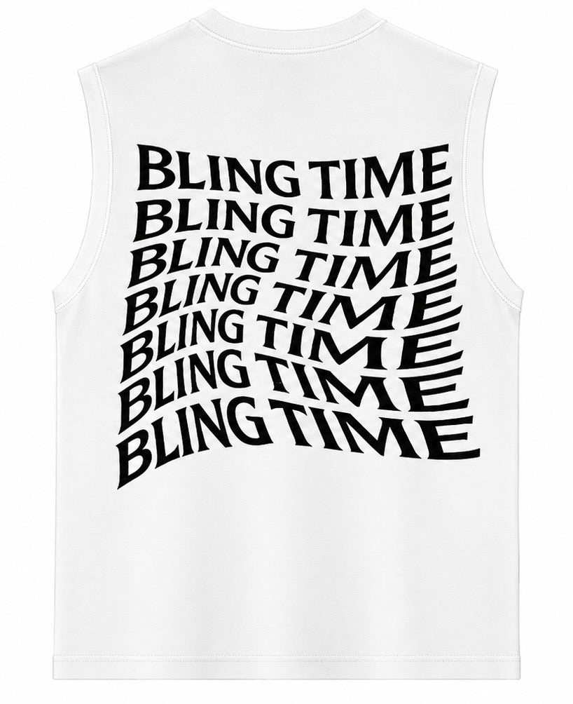 sleevless blingtime shirt