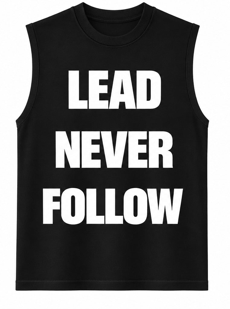 sleeveless lead never follow shirt