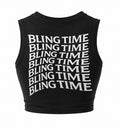 crop TOP bling time