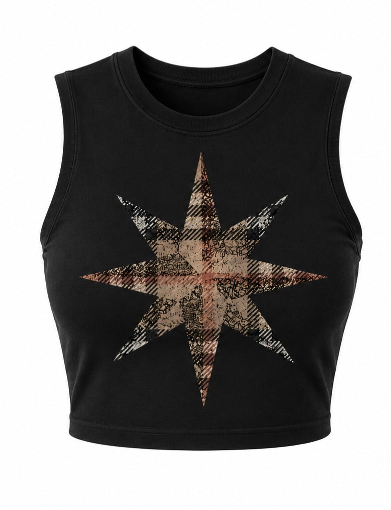 crop TOP check star